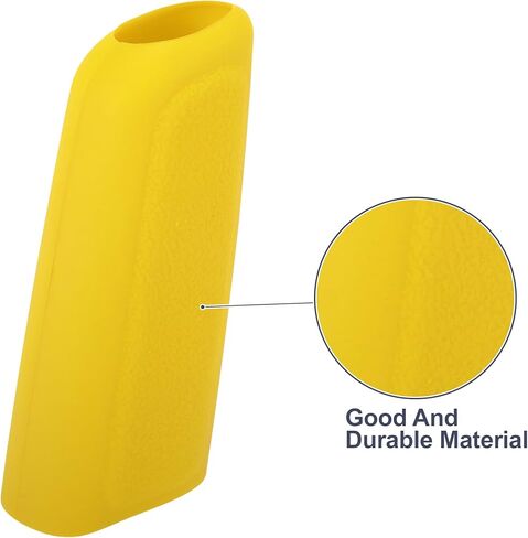 X AUTOHAUX غطاء فرامل اليد للسيارة، غطاء مقبض ناقل الحركة، مجموعة حماية ناقل الحركة من السيليكون العالمي باللون الأصفر in Kuwait