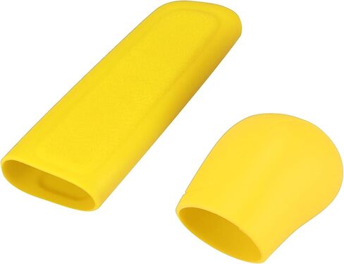 X AUTOHAUX غطاء فرامل اليد للسيارة، غطاء مقبض ناقل الحركة، مجموعة حماية ناقل الحركة من السيليكون العالمي باللون الأصفر in Kuwait