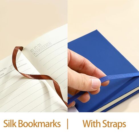 Journal Notebook, (Gift 6 Highlighters & 6 Pens), 200 Pages, A5 Medium Size (5.7'' x 8.3'') Notepad,for Men & Women, Journaling, Writing, Work & Office, Leather Hardcover, 80 GSM Thick Paper (Brown) in Saudi Arabia