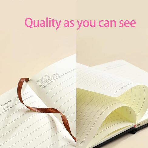 Journal Notebook, (Gift 6 Highlighters & 6 Pens), 200 Pages, A5 Medium Size (5.7'' x 8.3'') Notepad,for Men & Women, Journaling, Writing, Work & Office, Leather Hardcover, 80 GSM Thick Paper (Brown) in Saudi Arabia