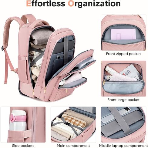 حقيبة ظهر متدحرجة للرجال البالغين مع عجلات، حقيبة ظهر للسفر بعجلات تحمل الأمتعة مقاس 22 × 14 × 9 معتمدة من شركة الطيران، حقيبة ظهر للكمبيوتر المحمول مقاس 17.3 بوصة، حقيبة ظهر كبيرة متدحرجة للسفر والعمل in Kuwait