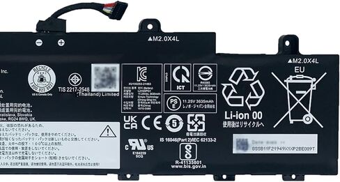 بطارية كمبيوتر محمول L21M3PG1 بقدرة 42 وات في الساعة ثلاثية الخلايا متوافقة مع Lenovo ThinkPad L14 Gen 3 / ThinkPad L15 Gen 3 Series L21L3PG1 L21C3PG1 L21D3PG1 in Kuwait