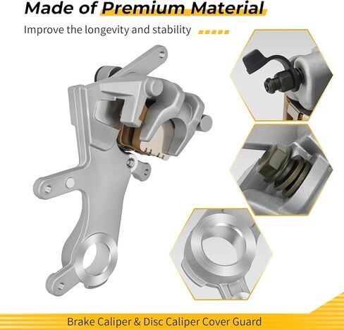 M MATI Rear Brake Caliper & Disc Caliper Cover Guard for Honda CR125R CR250R 2002-2007 CRF250R CRF250X CRF250RX 2004-2024 CRF450R CRF450X CRF450L CRF450RX CRF450RL CRF450RWE 2002-2024 43330-KRN-A70ZB in Saudi Arabia
