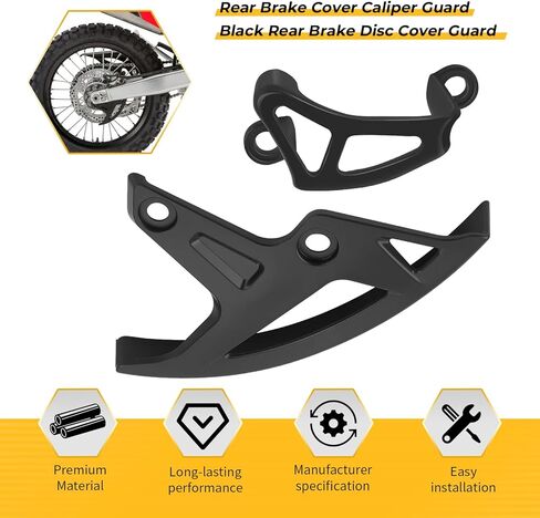 M MATI Rear Brake Caliper & Disc Caliper Cover Guard for Honda CR125R CR250R 2002-2007 CRF250R CRF250X CRF250RX 2004-2024 CRF450R CRF450X CRF450L CRF450RX CRF450RL CRF450RWE 2002-2024 43330-KRN-A70ZB in Saudi Arabia