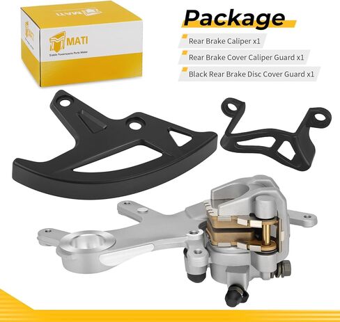 M MATI Rear Brake Caliper & Disc Caliper Cover Guard for Honda CR125R CR250R 2002-2007 CRF250R CRF250X CRF250RX 2004-2024 CRF450R CRF450X CRF450L CRF450RX CRF450RL CRF450RWE 2002-2024 43330-KRN-A70ZB in Saudi Arabia