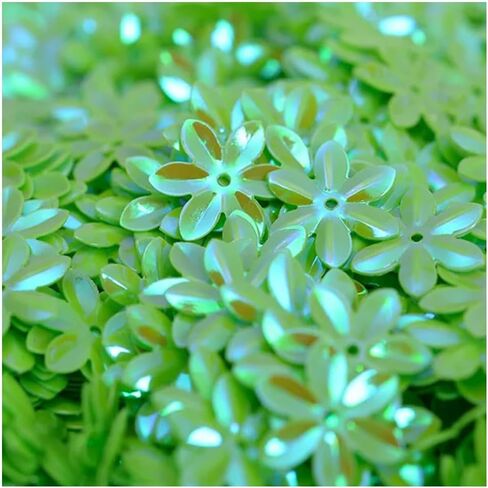 ECYC Ltd 10g 15mm 3D Flower Shape Sequins Loose Sequins Beads Sewing Sequins Glitter Sequin Confetti Sequins Paillettes for DIY Craft, Embroidery, Applique, Clothing, Jewelry Making, Party Decorations in Saudi Arabia