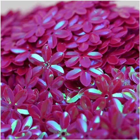 ECYC Ltd 10g 15mm 3D Flower Shape Sequins Loose Sequins Beads Sewing Sequins Glitter Sequin Confetti Sequins Paillettes for DIY Craft, Embroidery, Applique, Clothing, Jewelry Making, Party Decorations in Saudi Arabia