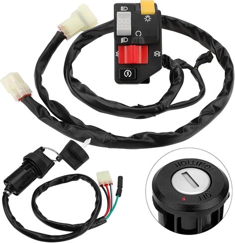 M MATI Handlebar & Key Switch for Honda TRX400EX 400EX Sportrax 1999-2004 35020-HN1-000 35100-HN1-000 in Saudi Arabia