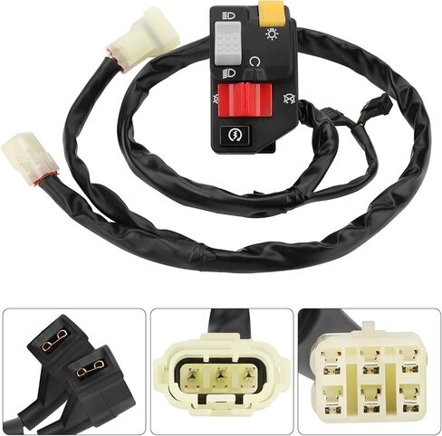 M MATI Handlebar & Key Switch for Honda TRX400EX 400EX Sportrax 1999-2004 35020-HN1-000 35100-HN1-000 in Saudi Arabia