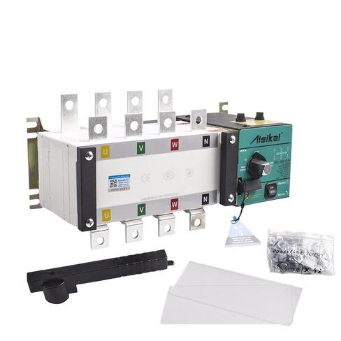 250A 300A 4P ATS مفتاح نقل تلقائي مزدوج الطاقة AC220V مرحلة واحدة 3 مراحل لوحة تحكم أجزاء مولد الديزل (250 4P) in Saudi Arabia