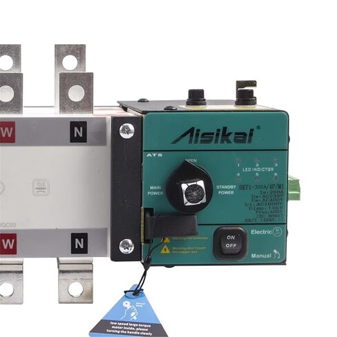 250A 300A 4P ATS مفتاح نقل تلقائي مزدوج الطاقة AC220V مرحلة واحدة 3 مراحل لوحة تحكم أجزاء مولد الديزل (250 4P) in Saudi Arabia