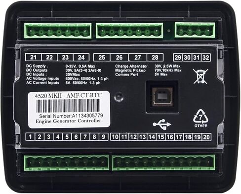DSE4520 MKII لوحة تحكم مولد الديزل مجموعة المولدات السيارات فشل التيار الكهربائي وحدة التحكم أجزاء المولد in Saudi Arabia