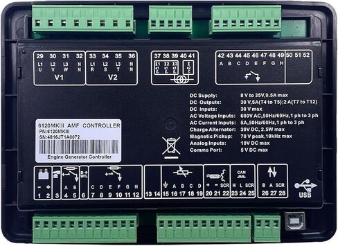 DSE6110 MKIII استبدال أعماق البحار السيارات وقف وحدة تحكم بالمولد لوحة التحكم وحدة مولد الديزل قطع الغيار DSE6110MKIII in Saudi Arabia