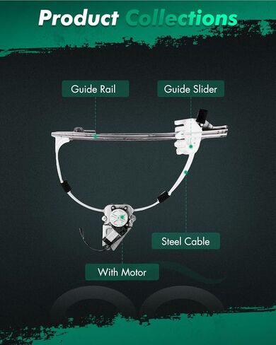 748-575 4589265AB 4589265AD Front Driver Side Window Regulator W/Motor Compatible for Jeep Liberty 2006-2007 in Saudi Arabia