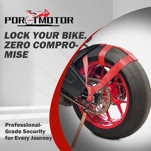 Universal Motorcycle Rear Wheel Tie Down Strap Transport Strap in Black in Saudi Arabia