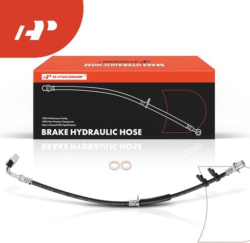 A-Premium Front Driver Side Brake Hydraulic Hose Compatible with Select Chevrolet and Cadillac Models - Camaro 2017-2022, ATS 2016-2017 - Replace# 84237978 in Saudi Arabia