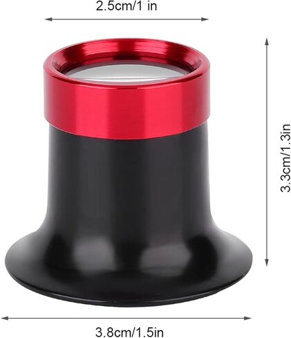 Magnifier for Watchmaker, 10X Jewelry Loop Magnifier, Aluminum Alloy Eye Magnifier Loupe Repair Watch Magnifying Glass Loupe Lens, Jewelers loupes in Saudi Arabia