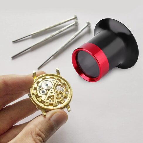 Magnifier for Watchmaker, 10X Jewelry Loop Magnifier, Aluminum Alloy Eye Magnifier Loupe Repair Watch Magnifying Glass Loupe Lens, Jewelers loupes in Saudi Arabia