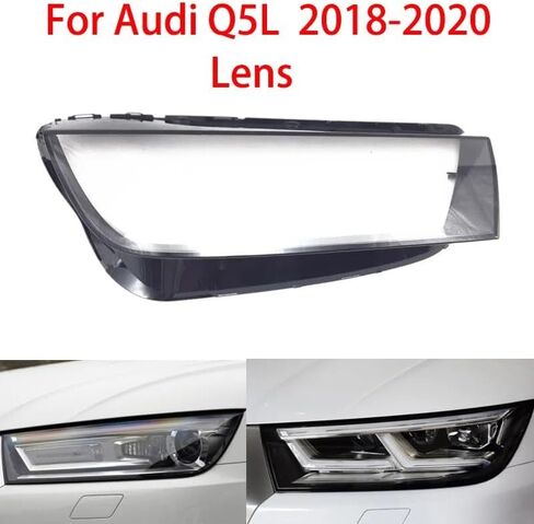 لأودي Q5l Q5 2018-2020 واضح كشافات عاكس الضوء كشافات الإسكان واضح عدسة عاكس الضوء فتق كشافات استخدام (يسار) in Saudi Arabia