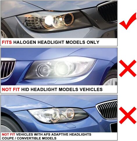 Chcury1 غطاء عدسة المصباح الأمامي رئيس عاكس الضوء استبدال قذيفة لسيارات BMW 3 Series E90 سيدان E91 عربة 2005-2008 ، الجانب الأيمن in Saudi Arabia