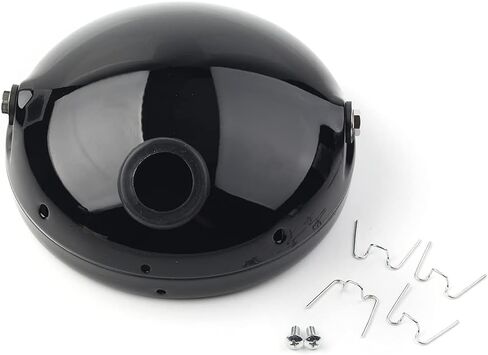 Chcury1 دراجة نارية 7 بوصات أمامية LED للتركيب على المصابيح الأمامية غطاء مصباح لنماذج Harley، أسود in Saudi Arabia