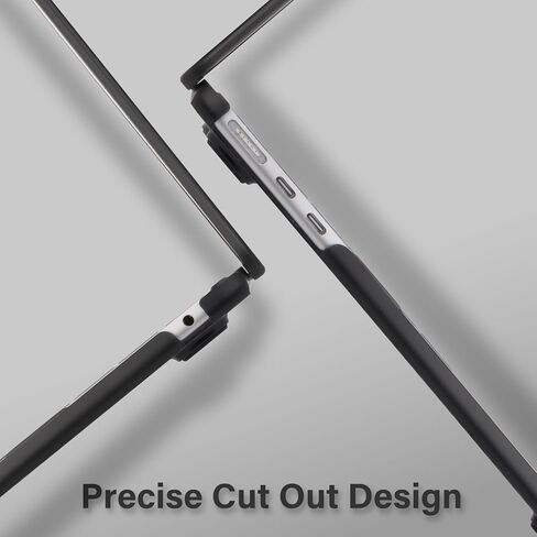 حافظة MOSISO متوافقة مع جهاز MacBook Air 13 بوصة 2025 2024 2023 2022 M4 A3240 M3 A3113 M2 A2681، هيكل صلب واقٍ من ألياف الكربون وغطاء لوحة مفاتيح لجهاز MacBook Air 13.6 بوصة، أسود in Saudi Arabia