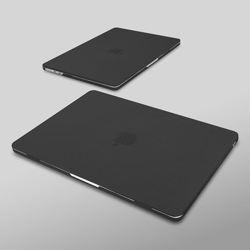 حافظة MOSISO متوافقة مع جهاز MacBook Air 13 بوصة 2025 2024 2023 2022 M4 A3240 M3 A3113 M2 A2681، هيكل صلب واقٍ من ألياف الكربون وغطاء لوحة مفاتيح لجهاز MacBook Air 13.6 بوصة، أسود in Saudi Arabia