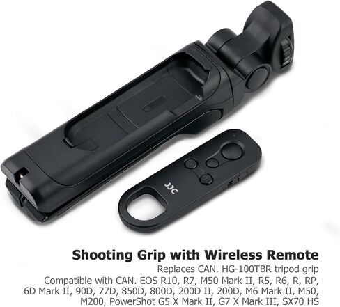 Wireless Remote Control, Camera Shooting Grip Tripod Replaces Canon HG-100TBR for Canon EOS R100 R50 R10 R8 R7 R6 Mark II R5 M50 M6 Mark II 6D Mark II 90D 77D PowerShot V10 G5 X Mark II G7 X Mark III in Saudi Arabia