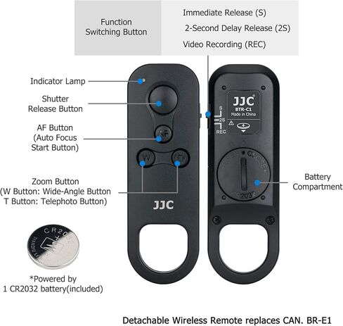 Wireless Remote Control, Camera Shooting Grip Tripod Replaces Canon HG-100TBR for Canon EOS R100 R50 R10 R8 R7 R6 Mark II R5 M50 M6 Mark II 6D Mark II 90D 77D PowerShot V10 G5 X Mark II G7 X Mark III in Saudi Arabia