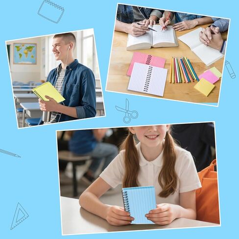 500 Pcs Spiral Index Cards, 3x5 Inch Flash Cards with Ring, Colored Ruled Note Card with Waterproof Covers, Spiral Bound Flashcards for Studying Office, to Do List (5 Colors) in Saudi Arabia