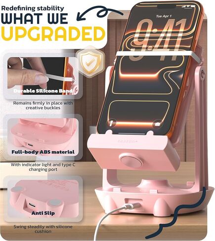 Orzero Steps Counter Compatible for Po-ke-mon Go Walker Phone Swing Accessories Cellphone Pedometer (USB Cable) (Easy Installation) (Mute Version) Egg hatcher Rocker Quick Steps Earning Device - Black in Saudi Arabia