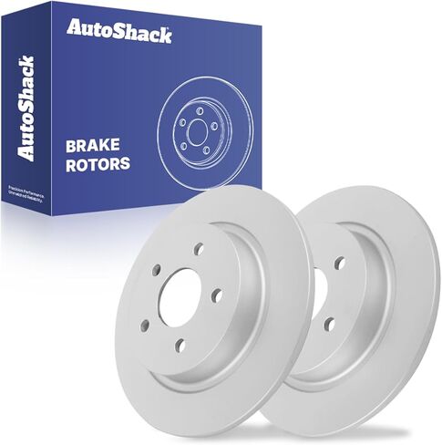 AutoShack 11.02" (279.9 mm) Rear Solid Brake Rotors Replacement for 2004-2012 Volvo S40 2006-2013 Volvo C70 2-PC Set in Saudi Arabia
