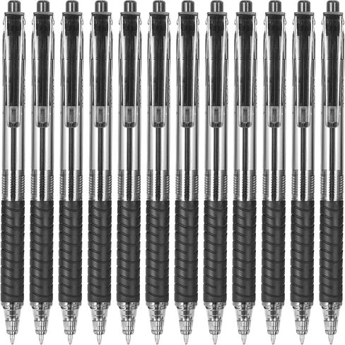 Sooez 40 Pack Bulk Pens Ballpoint Smooth Writing pens, Retractable Black Ink Pen, Medium Point 1.0mm Click Pens for Journaling, Soft Grip Box of Pen Office Supplies for Nurse,Server, Note Taking,Black in Saudi Arabia