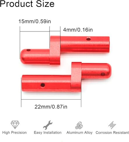 TT02 Aluminum Battery Post, 2Pcs Battery Holder Upgrade Replacement Parts Durable Battery Post for Tamiya TT02 1/10 on Road RC Car Battery Mount Upgrade Kit, TT02B Quick Release Battery Holder Blue in Kuwait