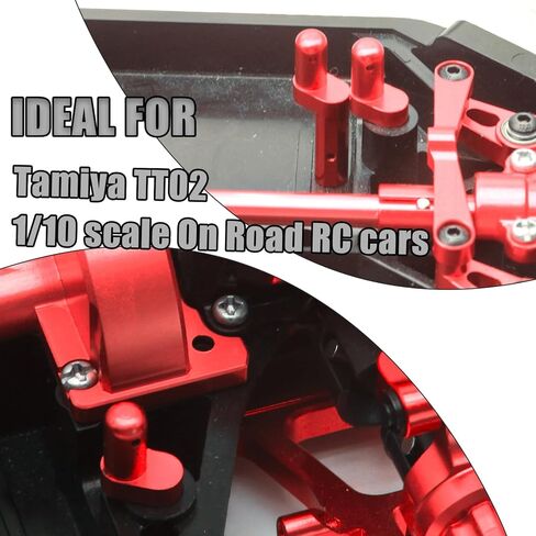 TT02 Aluminum Battery Post, 2Pcs Battery Holder Upgrade Replacement Parts Durable Battery Post for Tamiya TT02 1/10 on Road RC Car Battery Mount Upgrade Kit, TT02B Quick Release Battery Holder Blue in Kuwait