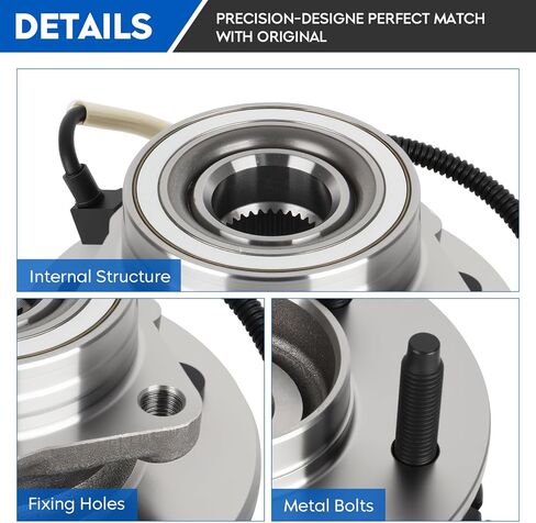 515029 4WD ONLY Front Wheel Bearing & Hub Assembly for 2000-2004 Ford F150 4x4 4WD, for 2004 F-150 Heritage 4WD, 5 Lugs w/ABS Hubs Assemblies 2001 2002 in Saudi Arabia
