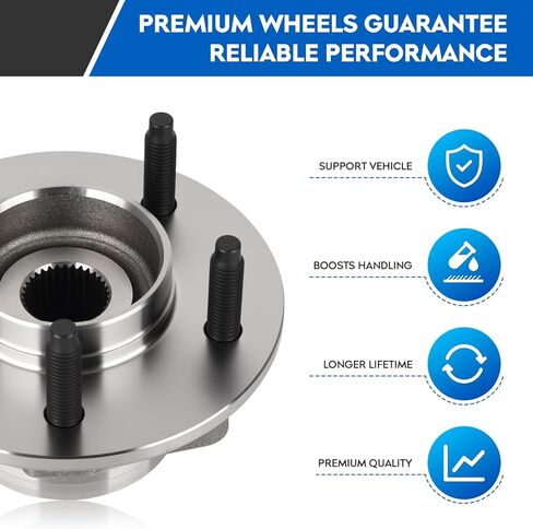 515029 4WD ONLY Front Wheel Bearing & Hub Assembly for 2000-2004 Ford F150 4x4 4WD, for 2004 F-150 Heritage 4WD, 5 Lugs w/ABS Hubs Assemblies 2001 2002 in Saudi Arabia