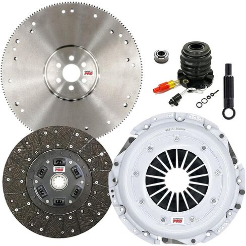 ClutchMaxPRO 11" Performance Stage 2 Clutch Kit with Flywheel with Slave Cylinder Compatible with 1993 1994 Ford Bronco F150 F250 F350 5.8L 8cyl 351ci 5-Speed (CP07097HDWS-FW167935-ST2) in Saudi Arabia