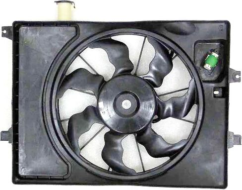 Engine Cooling Fan Assembly | Dual Bearing Radiator Cooling Unit | Quiet Operation Airflow System – compatible with 2014–2017 Hyundai Elantra in Saudi Arabia