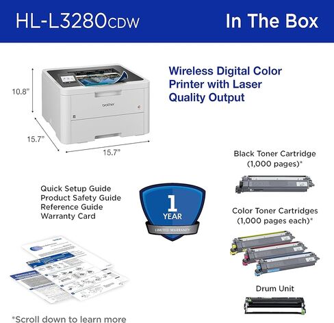 Brother HLL3280CDW Printer and TN2294PK Standard Yield Toner in Saudi Arabia