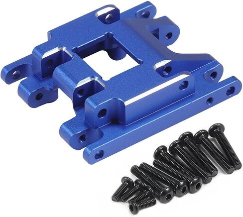 RC Skid Plate CNC Aliuminum Transmission Mount for TRX4M 1/18 RC Crawler Car Upgrade Parts,18g (Blue) in Saudi Arabia