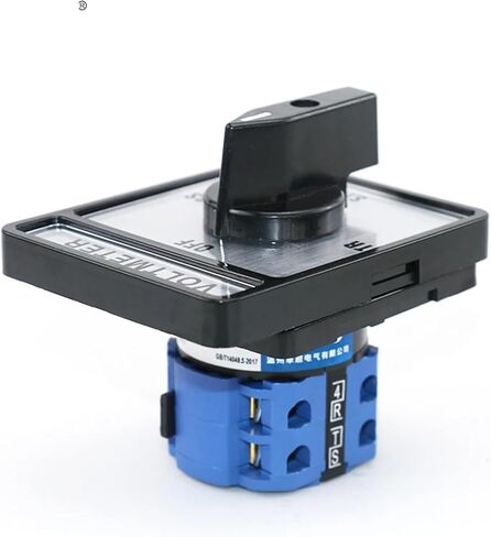 SZW26/LW26-20/2V 20A 660V 8 Terminals 2 Pole Voltmeter Manual Universal Rotary 4-Position Voltage Cam Switch 64X78mm Panel in Saudi Arabia