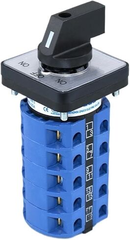 SZW26/LW26-25 25A 5NO+5NC 5 Poles Screws 660V External Changeover Rotary Knob Switch 48x48mm Panel in Saudi Arabia