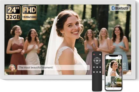 BSIMB 16.2-Inch 32GB WiFi Extra Large Digital Picture Frame, Smart Photo Frame with IPS HD Touchscreen Remote Control, Share Photos&Video via App&Email, Dad Gifts, Gifts for Men in Saudi Arabia