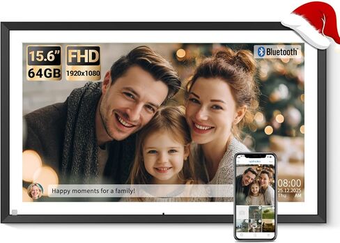 BSIMB 16.2-Inch 32GB WiFi Extra Large Digital Picture Frame, Smart Photo Frame with IPS HD Touchscreen Remote Control, Share Photos&Video via App&Email, Dad Gifts, Gifts for Men in Kuwait