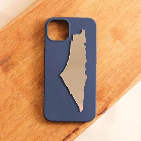 Palestine Rearview Mirror Sticker - Acrylic Unbreakable Mini Mirror - Unique Design (4 x 1 x 0.1 inches) with Durable Adhesion in Saudi Arabia