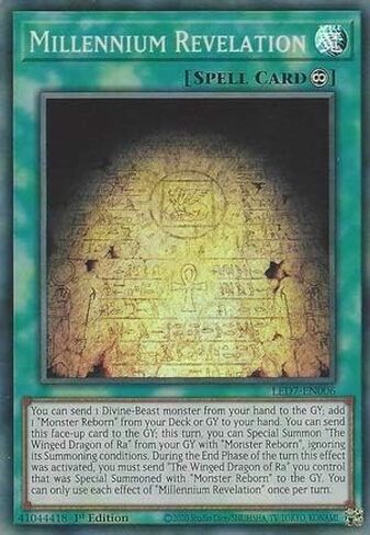 Millennium Revelation - LED7-EN006 - Super Rare - 1st Edition in Saudi Arabia