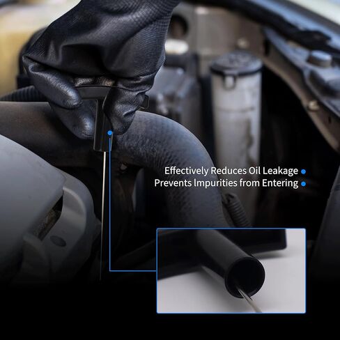 استبدال مقياس زيت المحرك HiSport 3C3Z6750AA 917310 - متوافق مع Ford F250 F350 F450 F550 Super Duty Excursion 6.0L V8 ديزل Powerstroke مؤشر مستوى السوائل عصا تراجع لفحص الزيت in Kuwait
