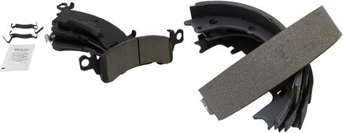 Front Rear Brake Pads Ceramic Hardware Compatible with 1969-1985 Buick Skylark 1969-1996 Chevrolet Caprice 1967-1985 Oldsmobile Cutlass 1969-1986 Pontiac Firebird 1987-1989 GMC Safari in Saudi Arabia