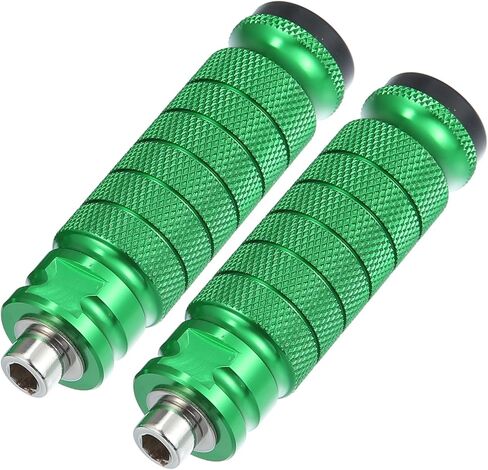 1 Pair Aluminum Alloy Rear Foot Pegs Footrests Universal Green for BMX MTB Bike Bicycle Fit 1/4 Inch Axles Item Replacement in Saudi Arabia
